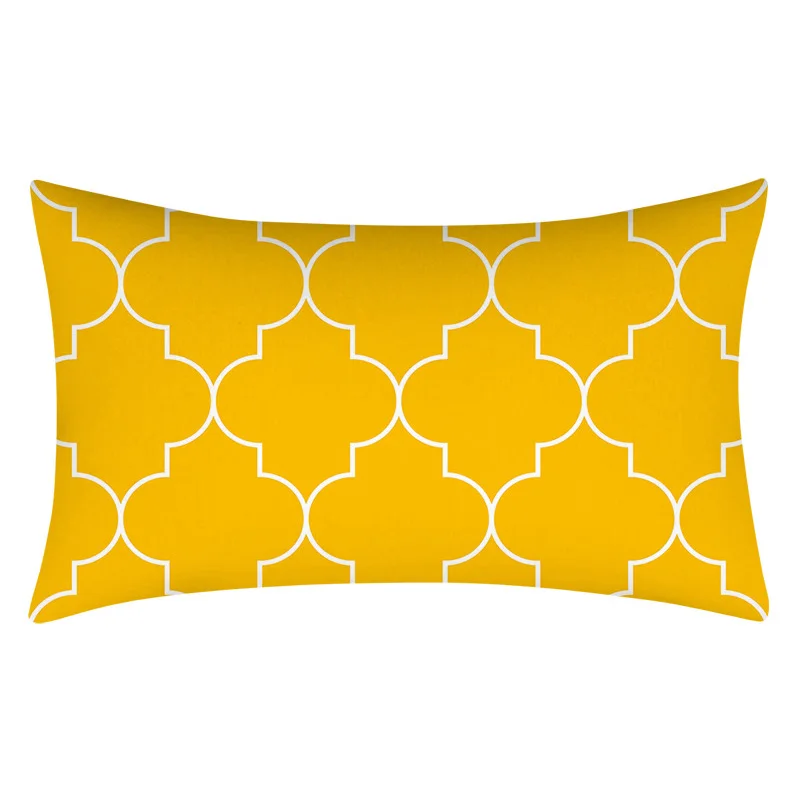 Домашний декор чехол для подушки простой серый с геометрическим рисунком