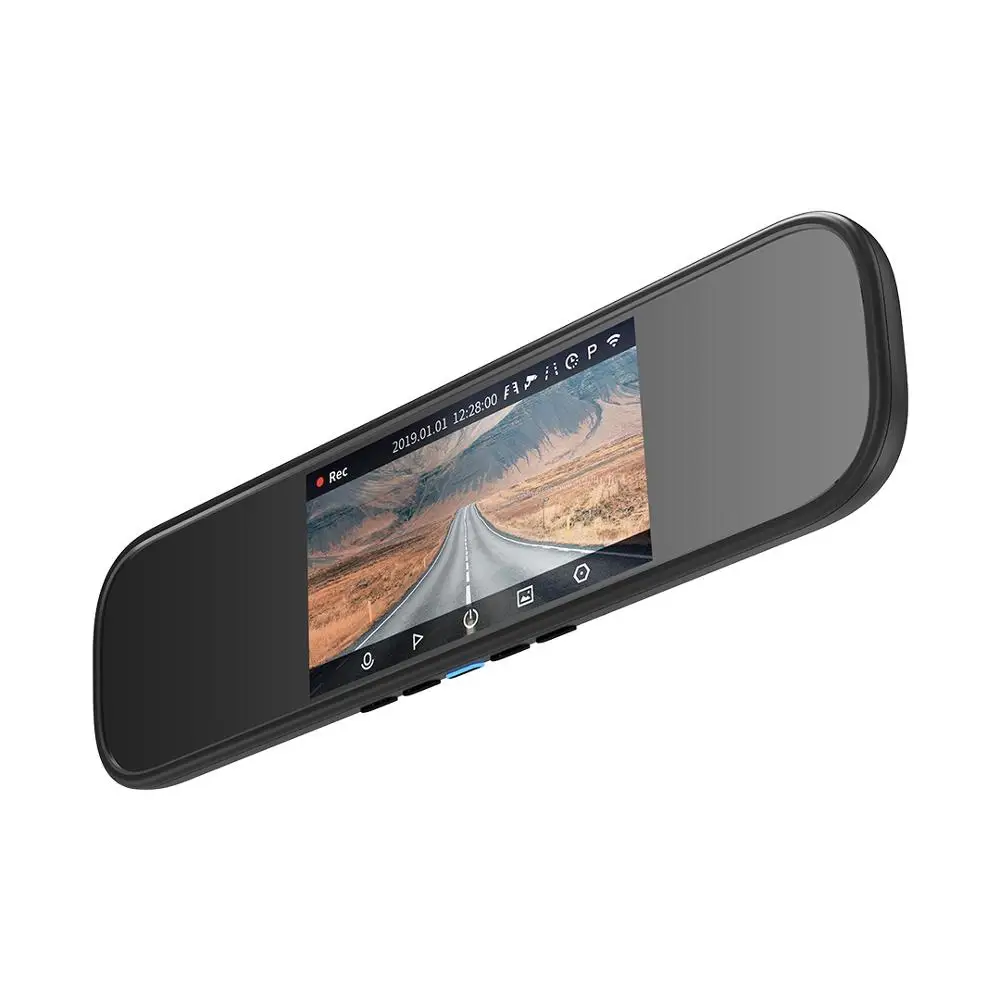 70mai Mirror Camera 70mai зеркало заднего вида видеорегистратор Wifi 1600P HD 70 Mai видеорегистратор заднего вида Автомобильный видеорегистратор g-сенсор 24H монитор парковки - Название цвета: 70mai Mirror Camera