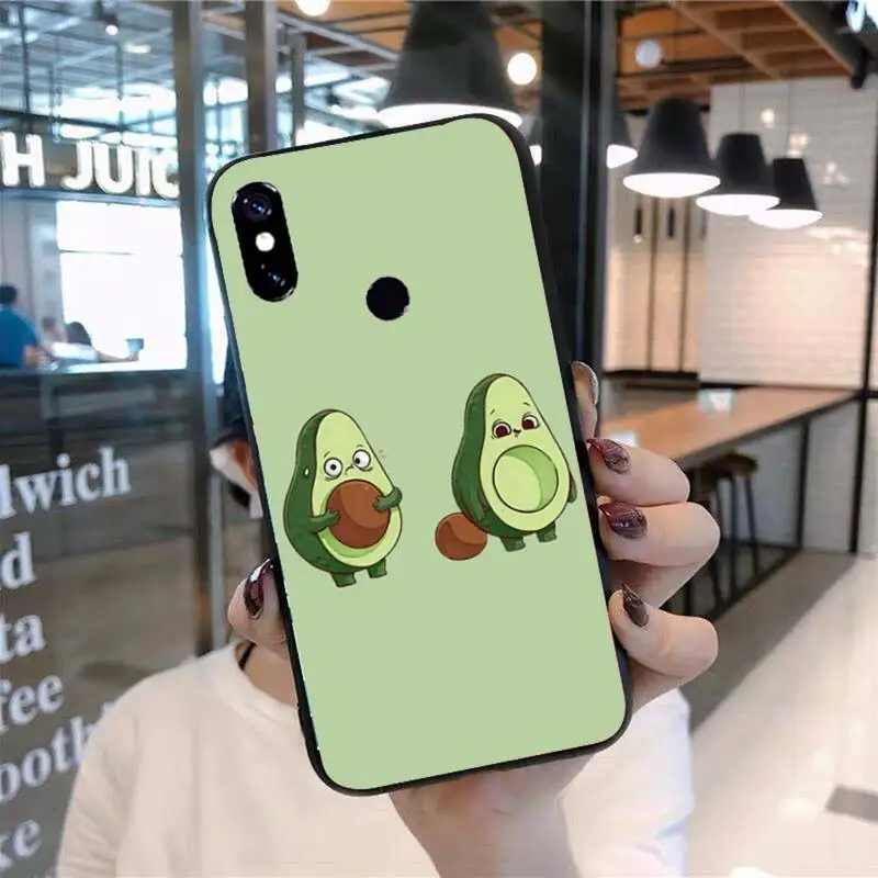 

Cartoon Cute Avocado Phone Case For Xiaomi Redmi 7 8 9t 9se k20 mi8 max3 lite 9 note 9s 10 pro