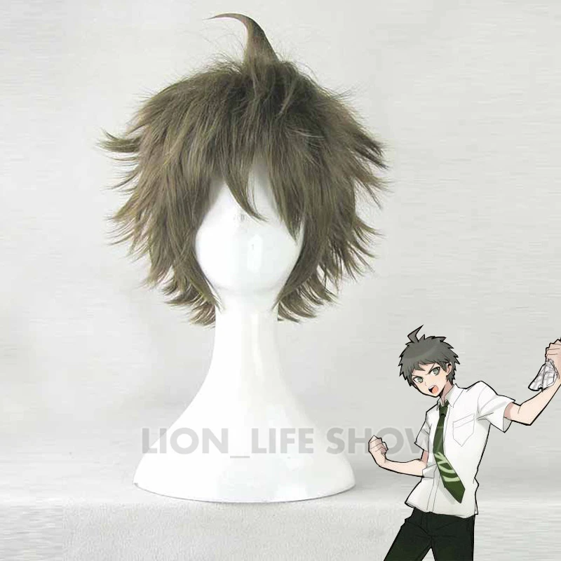 Парик мужской из коротких синтетических волос Super Dangan Ronpa 2 Danganronpa Hinata Hajime для