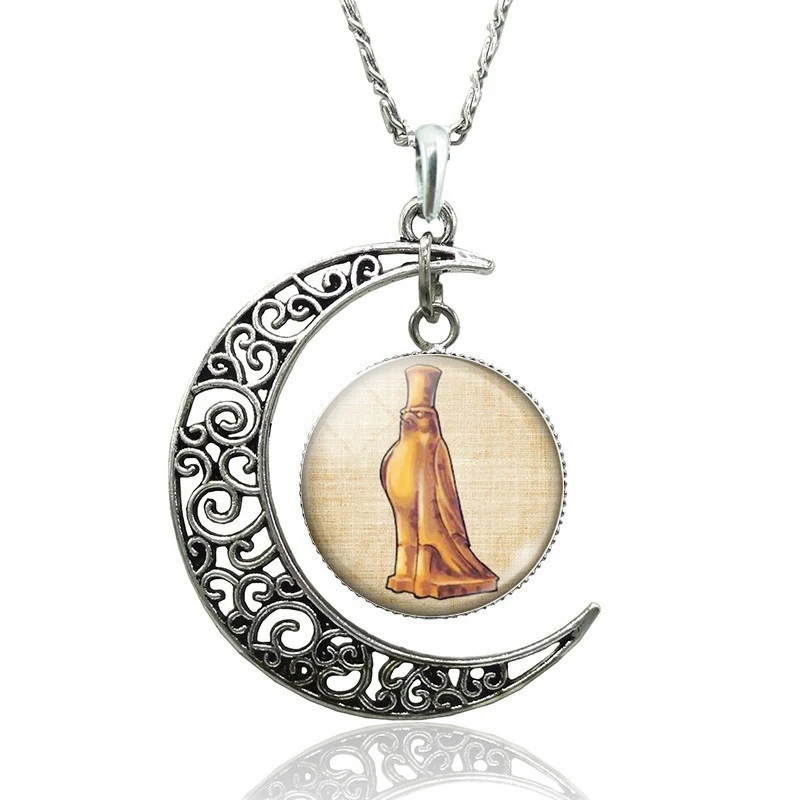 Египетский Анкх пирамида Фараона луна подвеска в виде полумесяца Древняя