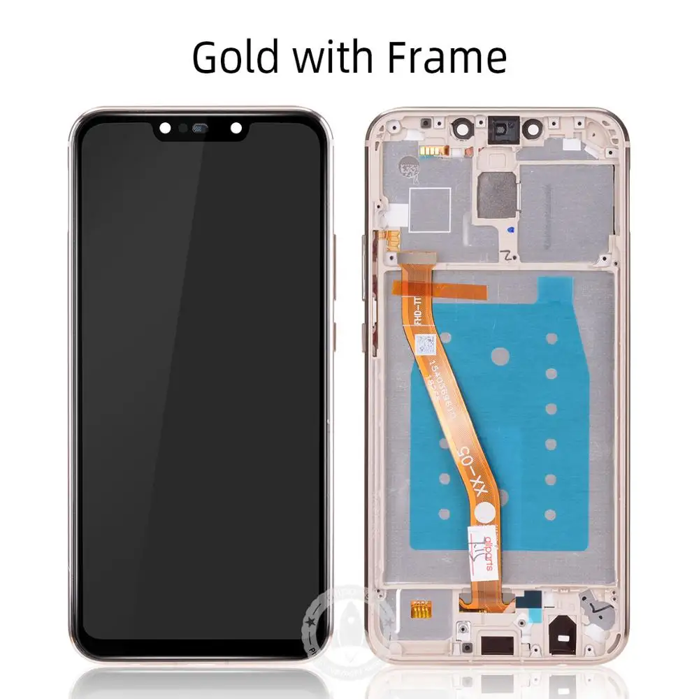 Gold with Frame Дисплей для HUAWEI Mate 20 Lite в сборе с тачскрином 6.3 inch sne lx1 sne-lx1 - Цвет: Gold with Frame