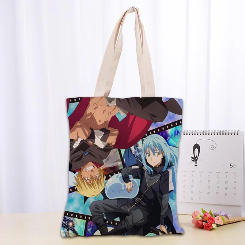 

Tensei Shitara Slime Datta Ken Tote Bag Cotton Cloth Shoulder Shopper Bags for Women Eco Foldable Reusable Shopping Bags 0913