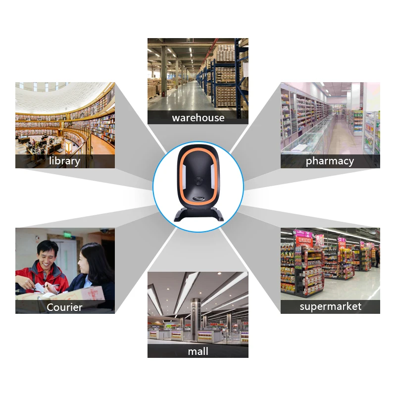 ScanHome Scanner Platform Ticketing QR Code USB Barcode Reader Desktop 2D SH-666 | Компьютеры и офис
