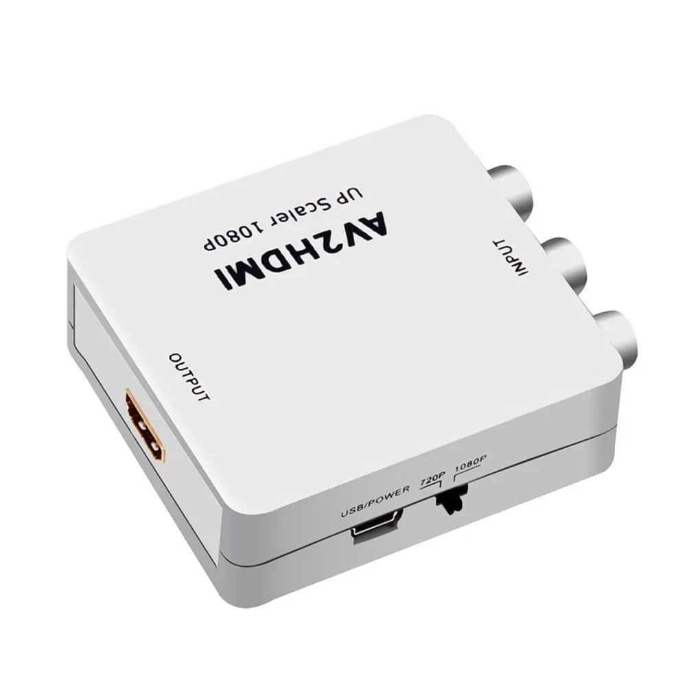 

3.5mm Audio To PC HDTV Converter Conversor AV2VGA Video Converter Adapter Composite HD AV RCA CVBS To HD Video Audio Box Adapter
