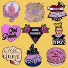 SP045 Феминистская брошь в виде матки эмалевая брошь мультяшная креативная металлическая брошь на булавке Джинсовая Шляпа рюкзак цветок значок воротник ювелирное изделие