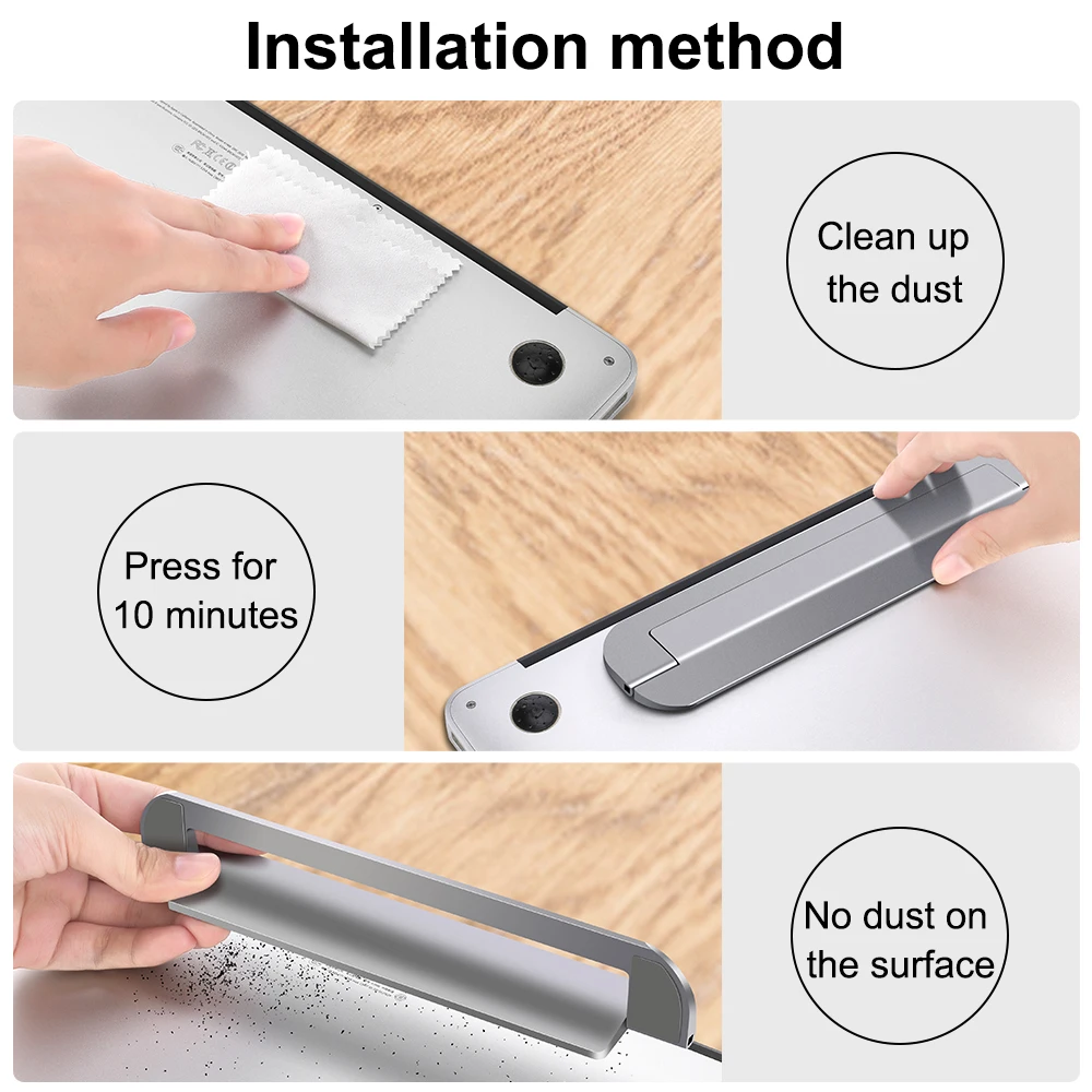 

Portable Laptop Stand Aluminium Foldable Notebook Bracket Adjustable Macbook Support Computer Accessories Tablet Holder For PC