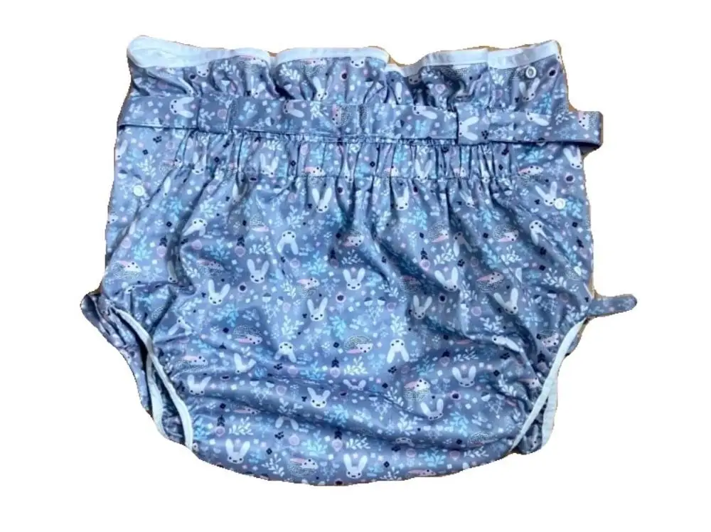 

ABDL lace-up adult diaper pocket Japanese-style special made human baby diapers repeated use of PVC physiological underwear 2021