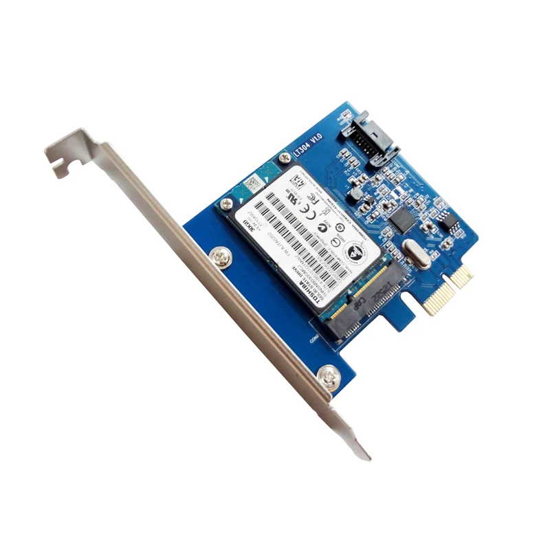 Адаптер PCI E PCIe на mSATA SSD и SATA 3 0 6 Гбит/с|Платы расширения| |