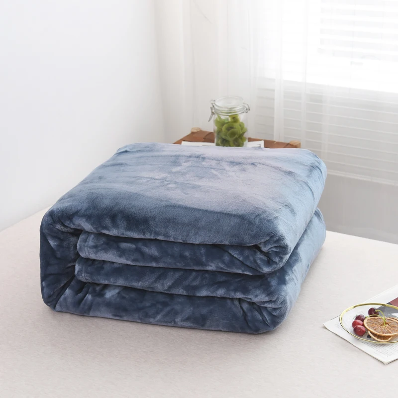 Зимние толстые фланелевые одеяла для кровати 500 г/м2 мягкое теплое пушистое