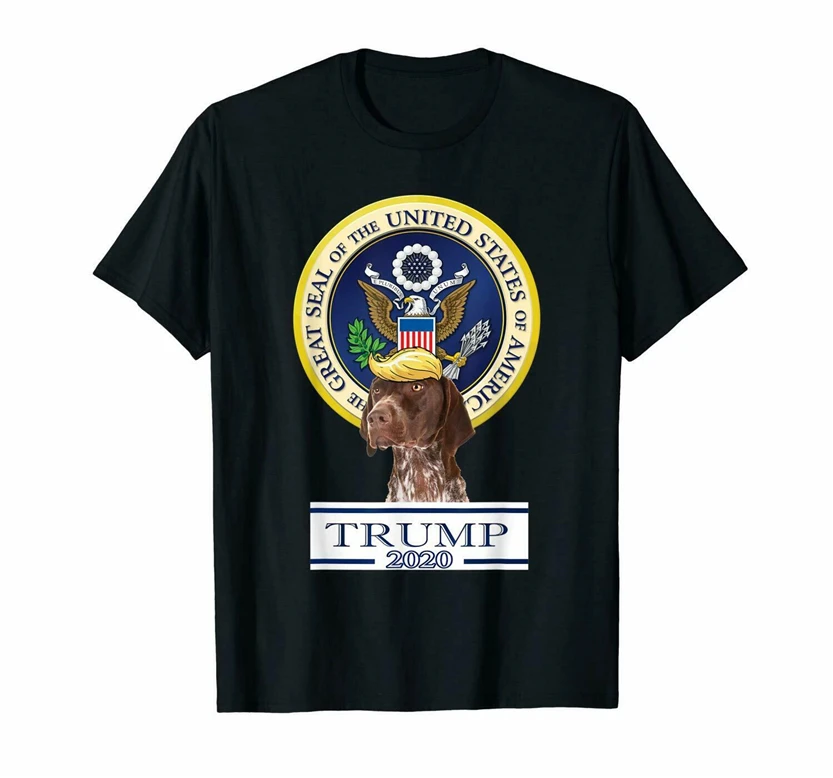 

Black My German Shorthair Pointer For Trump T-Shirt Men'S S-3Xl Us 100% Cotton Funny Design Tee Shirt