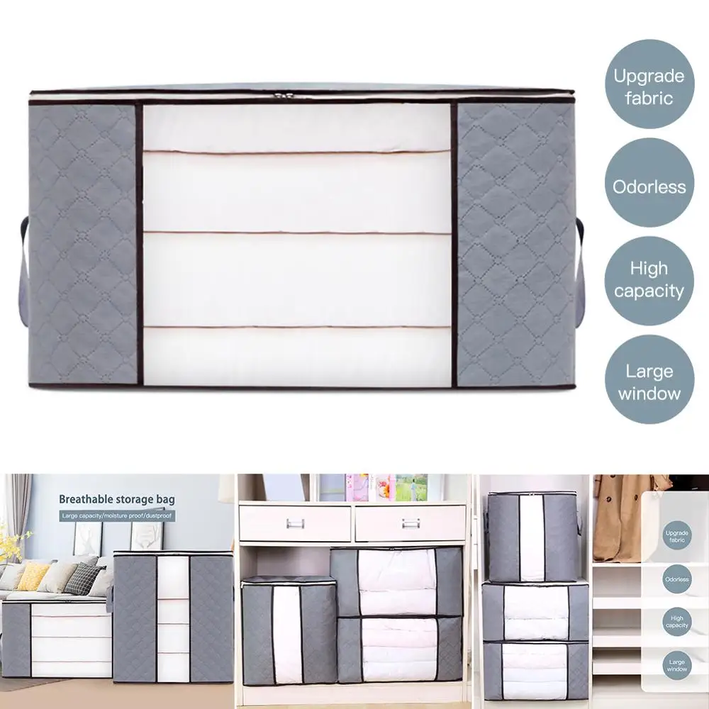 Складная сумка для домашнего хранения водонепроницаемый Органайзер из ткани