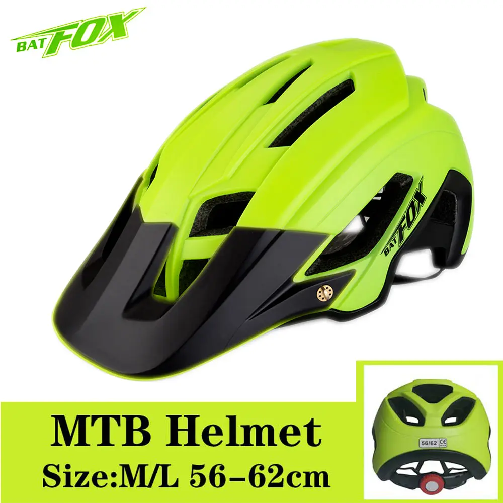 F692-Green-Black BATFOX велосипедный шлем MTB велосипедный шлем для мужчин Сверхлегкий дышащий шоссейный велосипед горный велосипедный шлем для женщин Casco Ciclismo - Цвет: F692-Green-Black