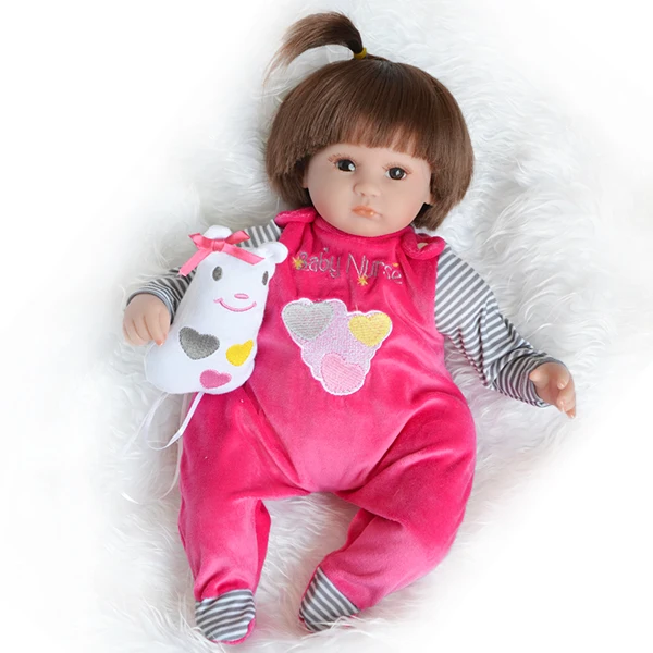 45 см полное Силиконовое боди Reborn Baby Doll игрушка очаровательные реалистичные малыша reborn corpo de silicone inteiro realista