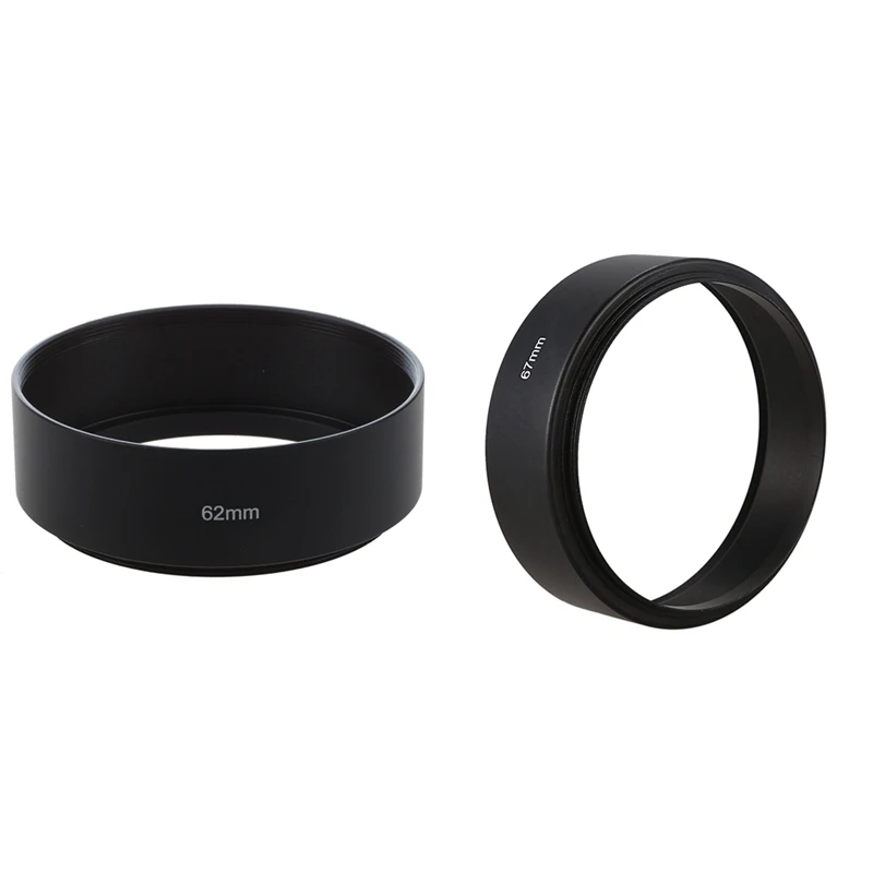 

62 мм металлическая бленда с винтовым креплением для цифровой видеокамеры со стандартным металлическим креплением 67 мм