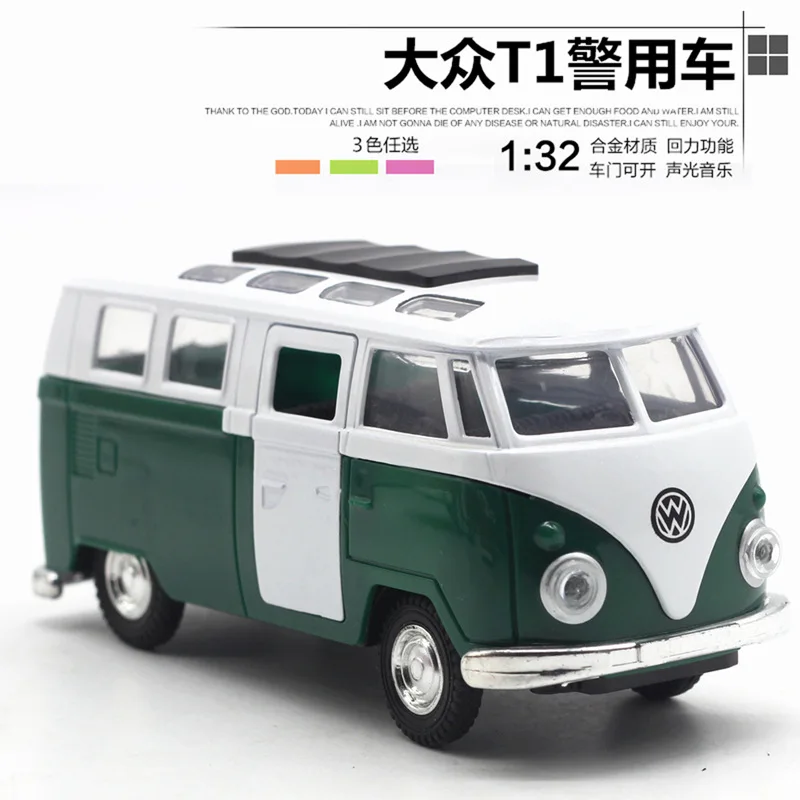 Модель автомобиля Volkswagen T1 в масштабе 1:32 автобус фургон Пожарная служба