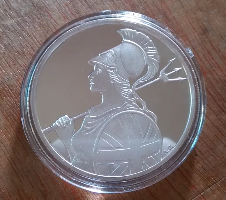 

British Empire Rebirth 40mm Commemorative Silver Plated Coin Souvenir Challenge Collectible Coins Collection Art Craft