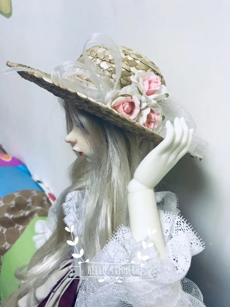 1/4 1/3 BJD аксессуары кукла Солнцезащитная шляпа сельская соломенная для BJD/SD MSD SD13 не
