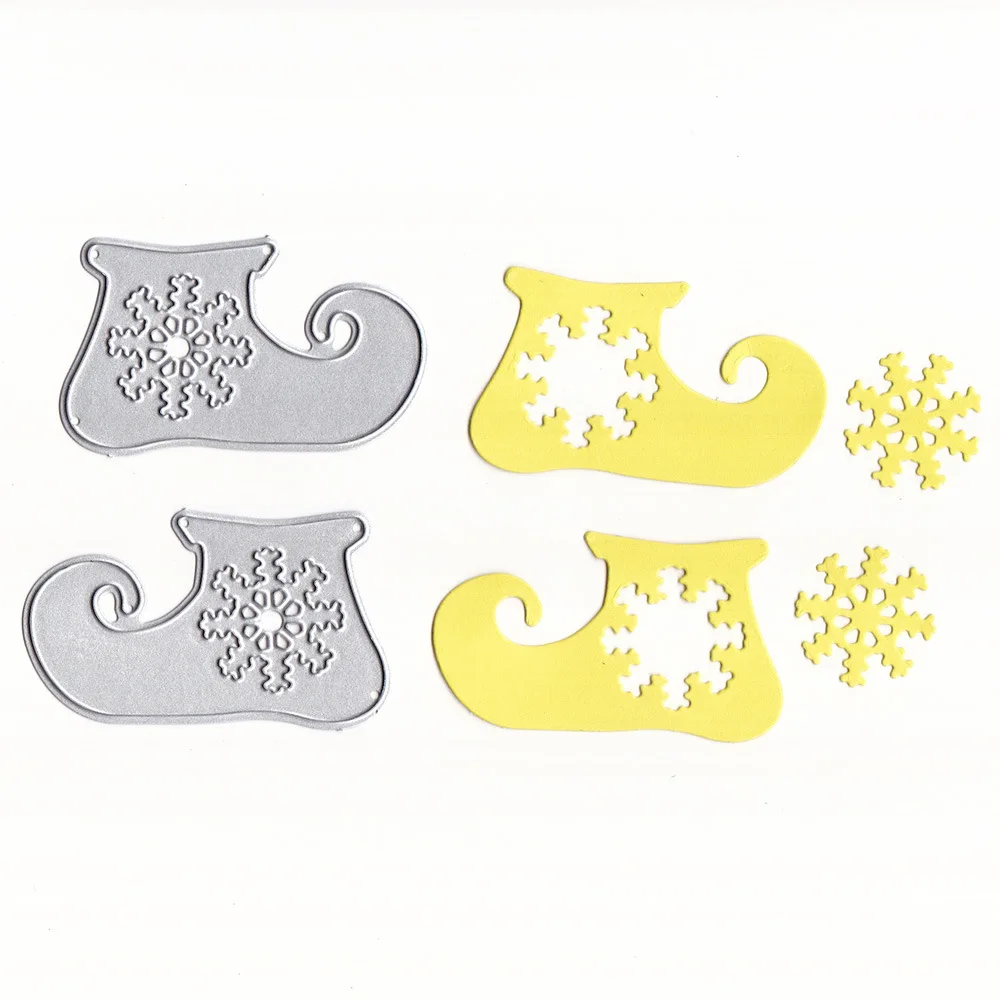 Рождественские туфли металлические режущие штампы для DIY Скрапбукинг фото