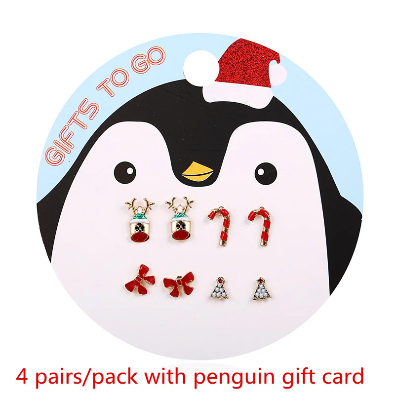 В том случае если мне 4 пар/компл. зимние рождественские серьги для Для женщин