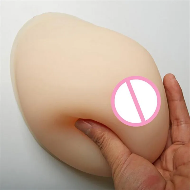 2020 800g White Silicone Breast Forms Prosthesis Fake Boobs Enhancer Super Soft Lifelike Mastectomy For Crossdresser Drag-Queen