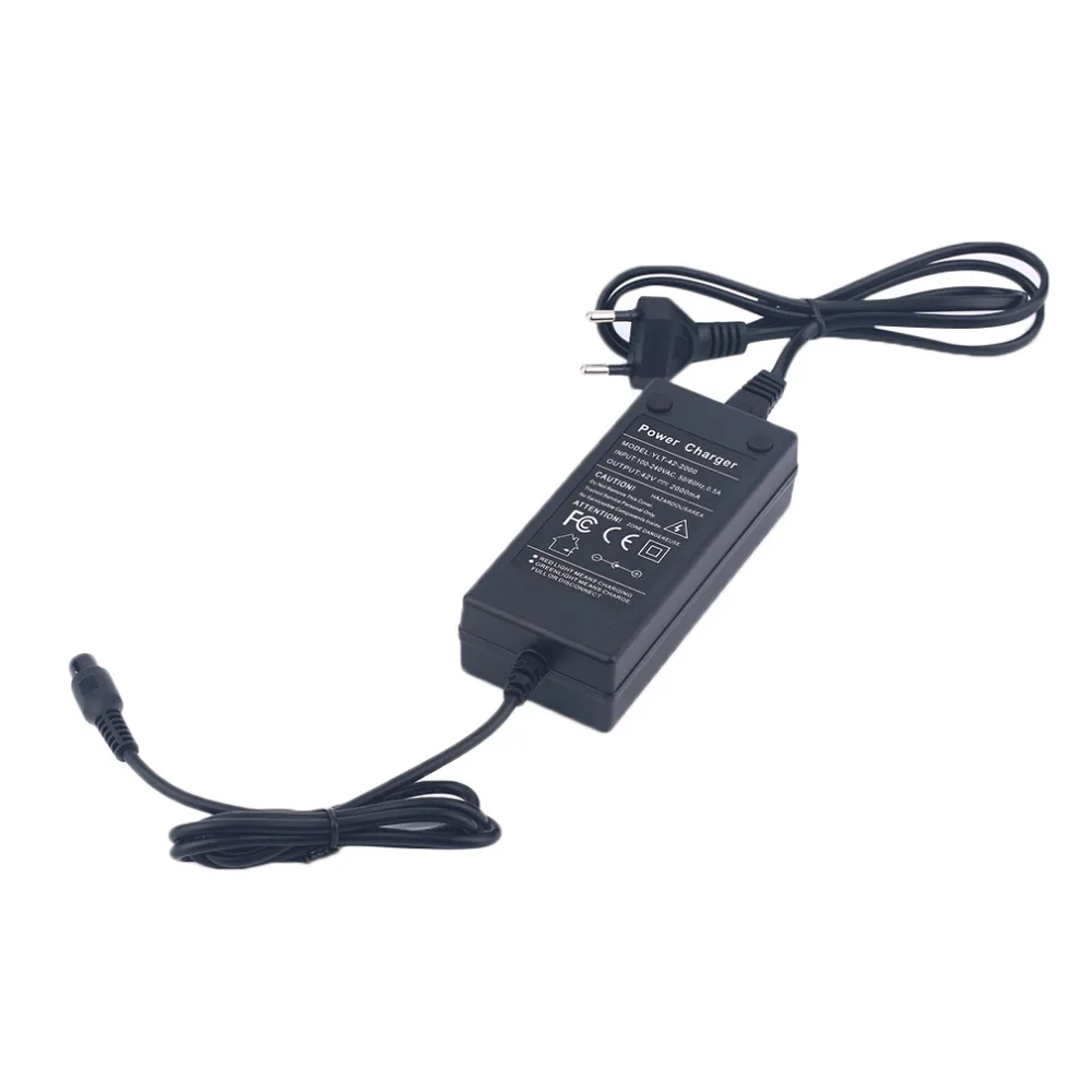 

42V 2A Light Lithium Battery Charger Electric Bicycle Bike Scooter Charger Power Supply Balance Car Charging Equipment