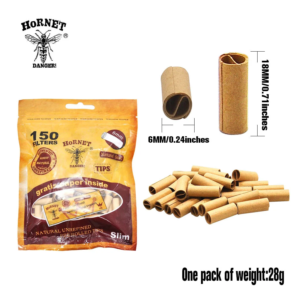 750 шт. Сделай Сам натуральная жвачка HORNET 6 мм Тонкий роликовый фильтр в рулоне