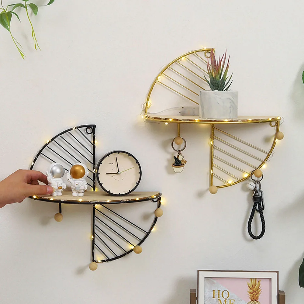 Креативная железная художественная полка для хранения настенный подвесной