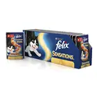 Felix Sensations пауч для кошек (кусочки в желе), Говядина и томат, 24*85 г.