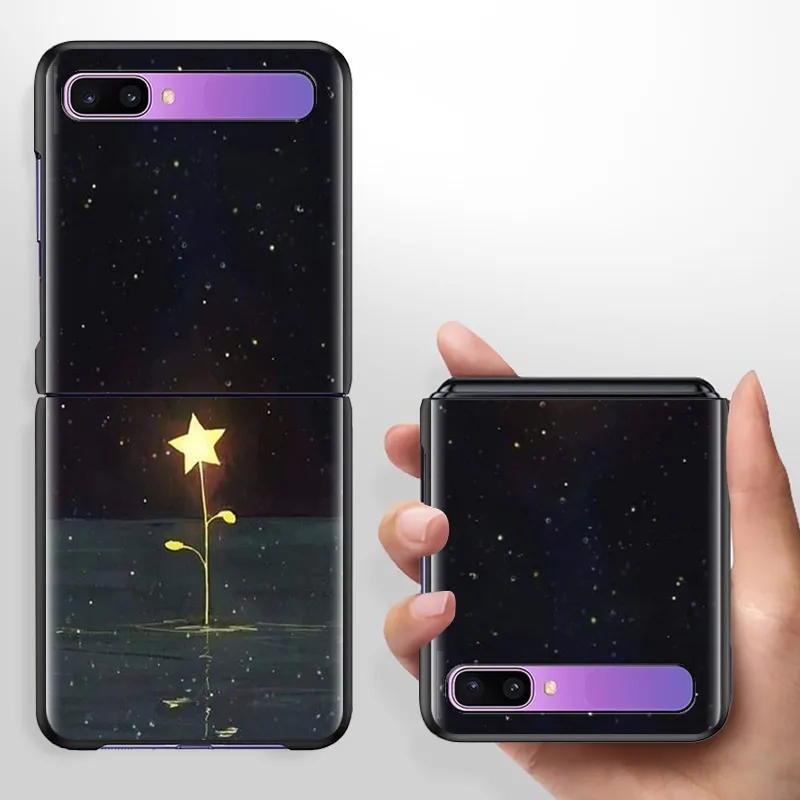 Чехол книжка с рисунком звездного неба и Луны для Samsung Galaxy Z|Бамперы| |