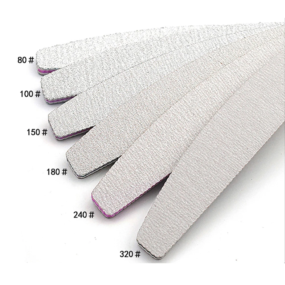 

6PCs Strong Thick Sandpaper Nail File Nail Buffer Block Colorful Plastic Inside Lime A Ongle 80/100/150/180/240/320 Buffing Tool