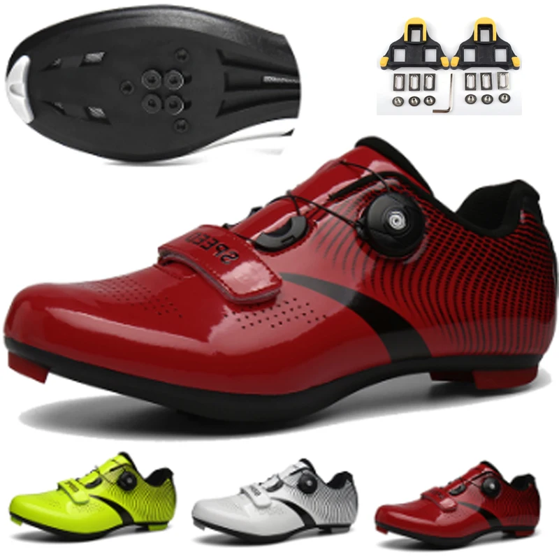 Обувь для езды на велосипеде набор с замком sapatilha ciclismo самоблокирующийся