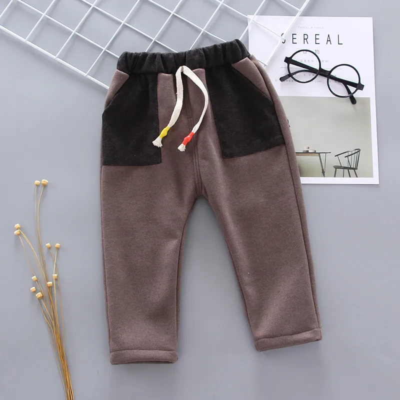New Baby Pants Thick Winter Child Trousers LONG Children Leggings Kids Velvet Boys Warm 1-5 YEAR |