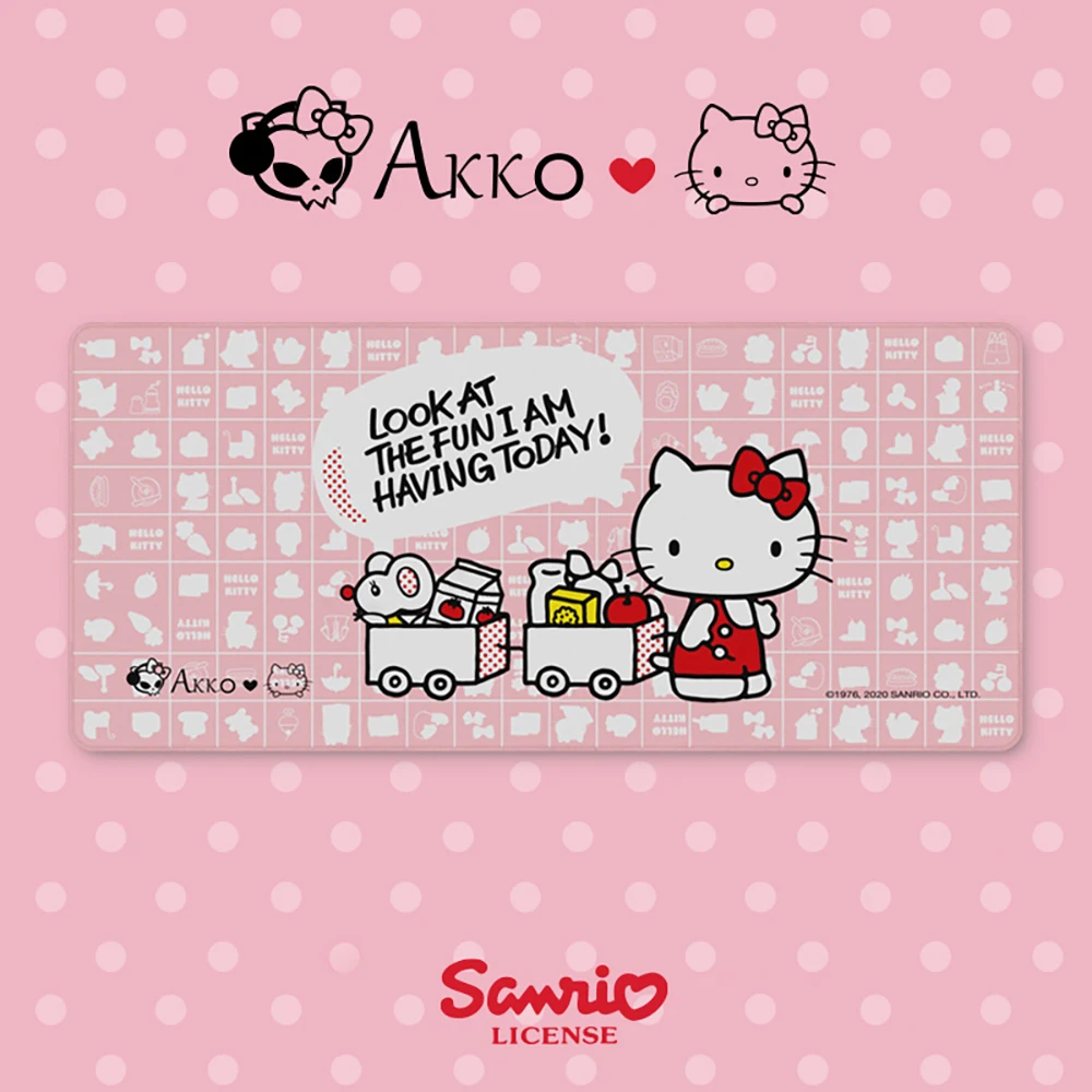

Оригинальный коврик для мыши AKKO Pink Kitty Cat, Настольный коврик для мыши, коврик для мыши для клавиатуры XXL, большой размер 900x400x4 мм, для геймеров, ...