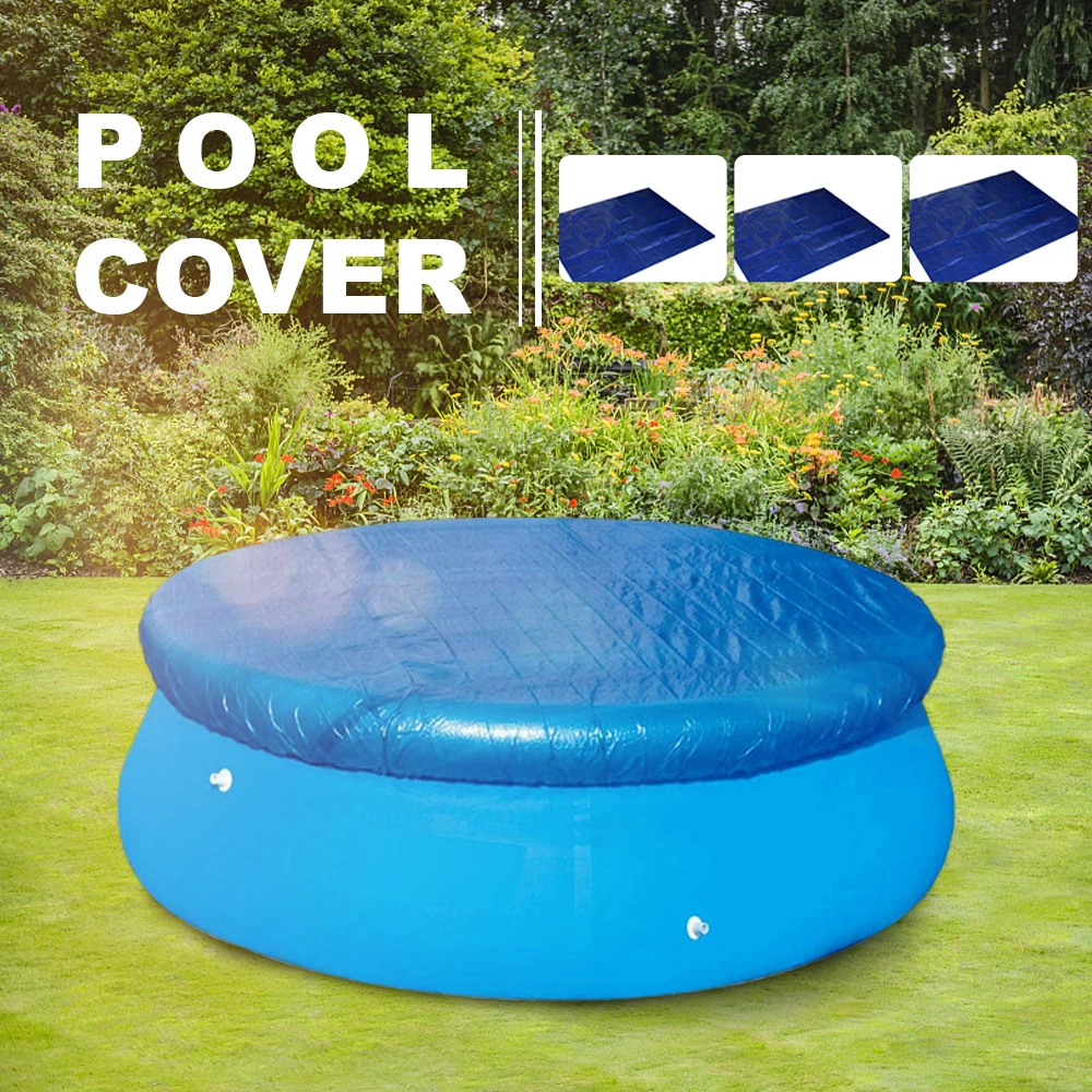 

Swimming Pool Dust Cover Thickened Tarpaulin Hot Tub Supplies Portable Pool Protector Solar Insulation Cover