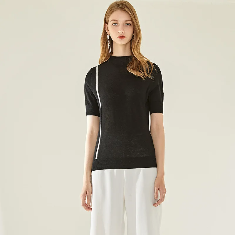 

2020 BT Autumn Women Sweater And Pullover Slim Knitting Sweater Female Thin