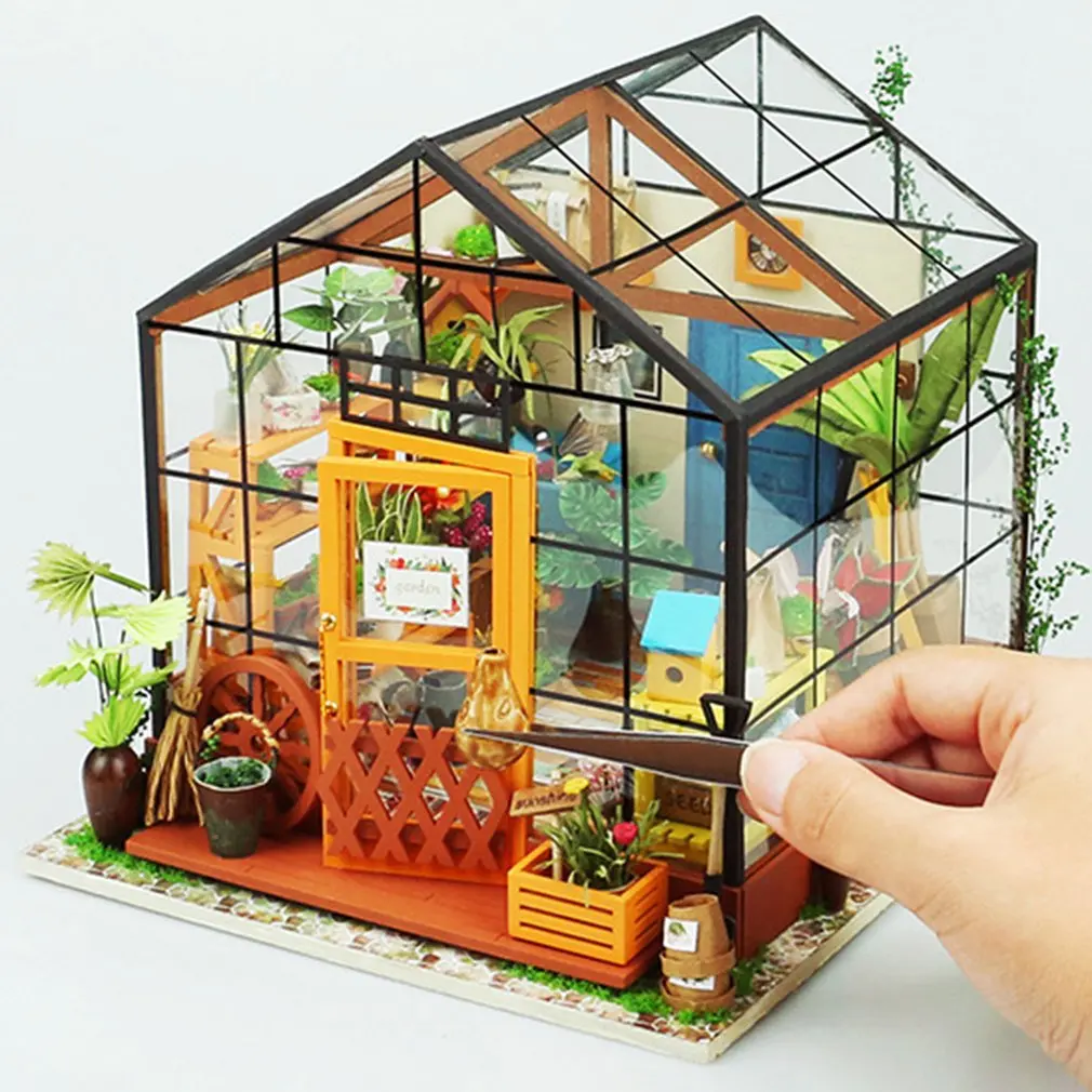 

1 Set 3D Three-Dimensional Puzzle model Assembly Model Handmade Diy Cottage Birthday Gift Creative DIY Doll House