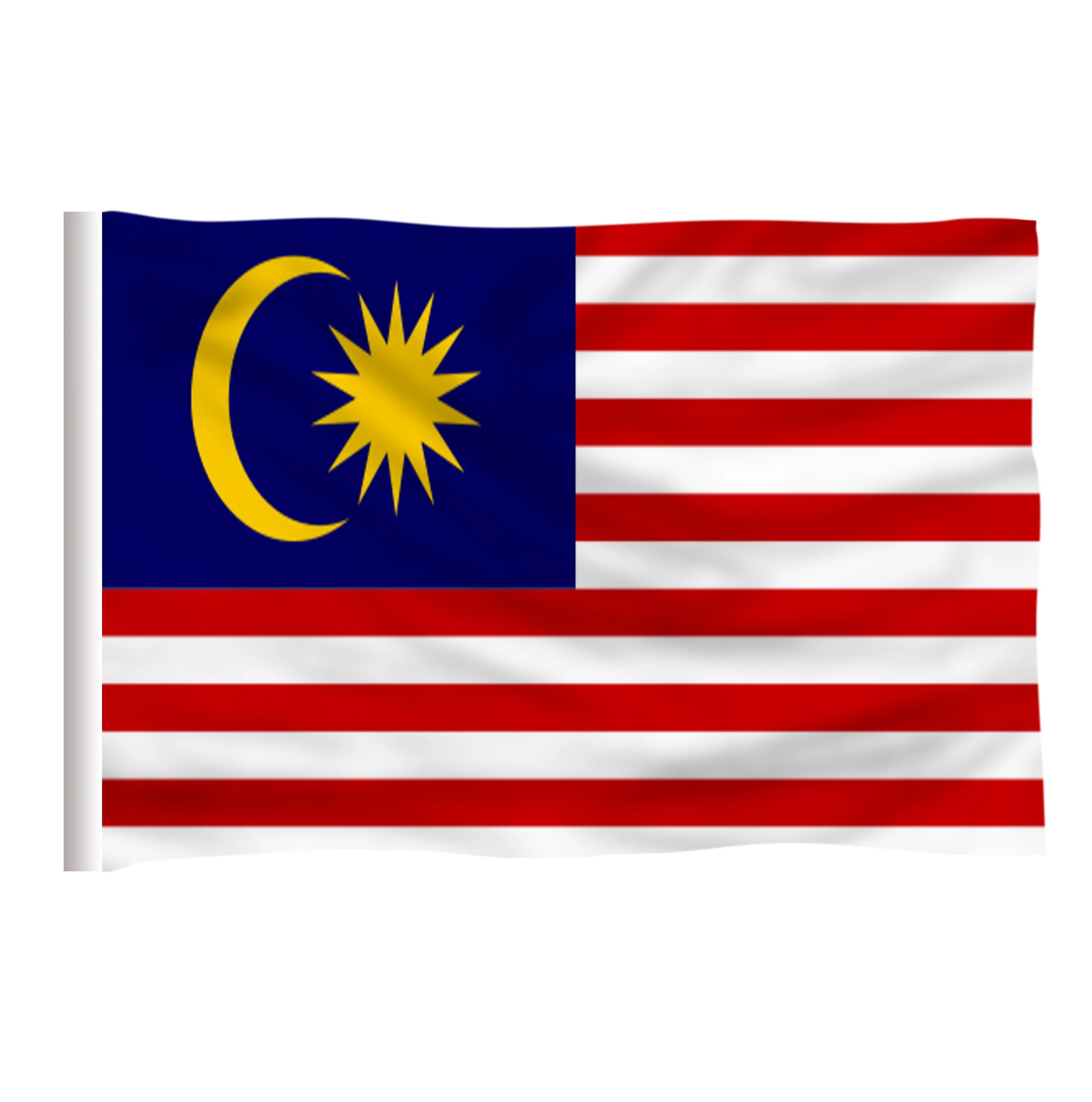 DFLIVE Malaysia Country Flag 3x5 FT Printed Polyester Fly 90x150 CM Malaysian MY National Banner | Дом и сад