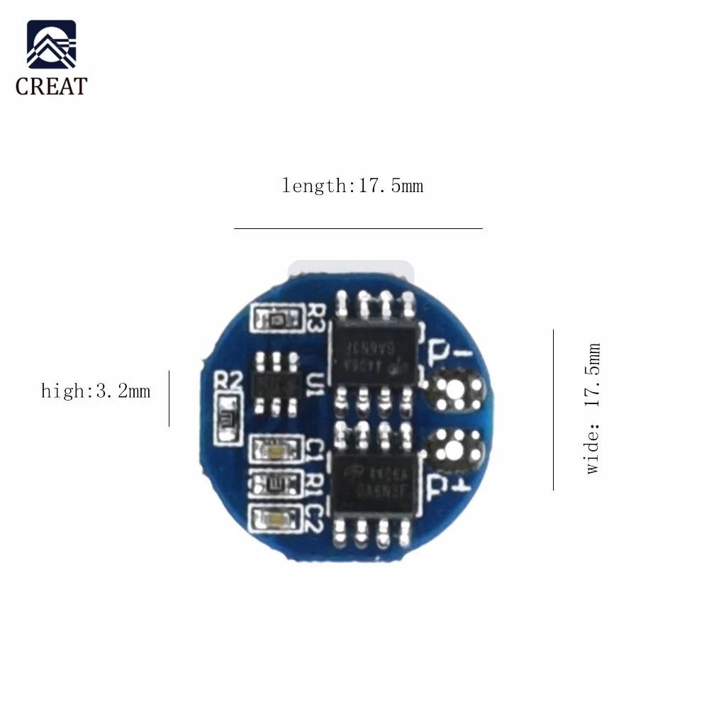 2S 5A 7.4V -8.4V BMS 18650 Lithium Ion Battery Protection Board 18650 Charge Discharge Protection Board images - 6