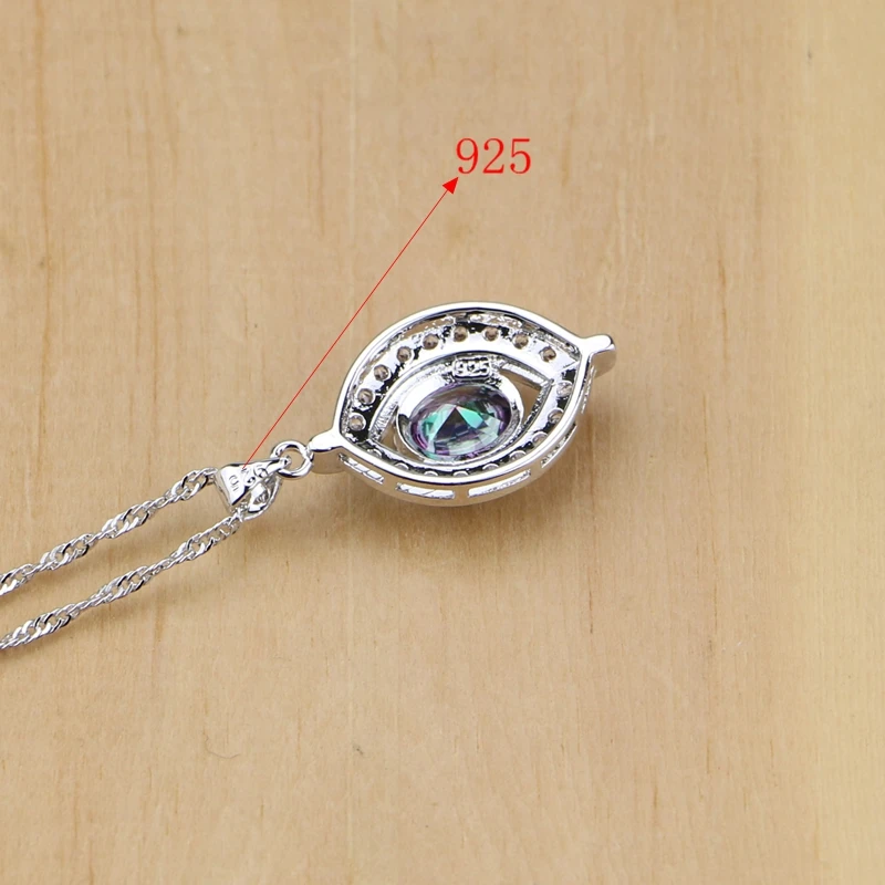 Комплект из колье и серёг серебра 925 пробы | Украшения аксессуары