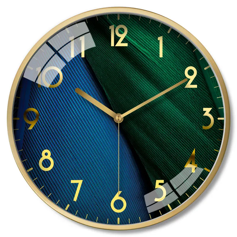 

Large Luxury Wall Clock Metal Living Room Bedroom Creative Modern Silent Wall Watches Home Decor Office Kitchen Reloj Gift FZ166