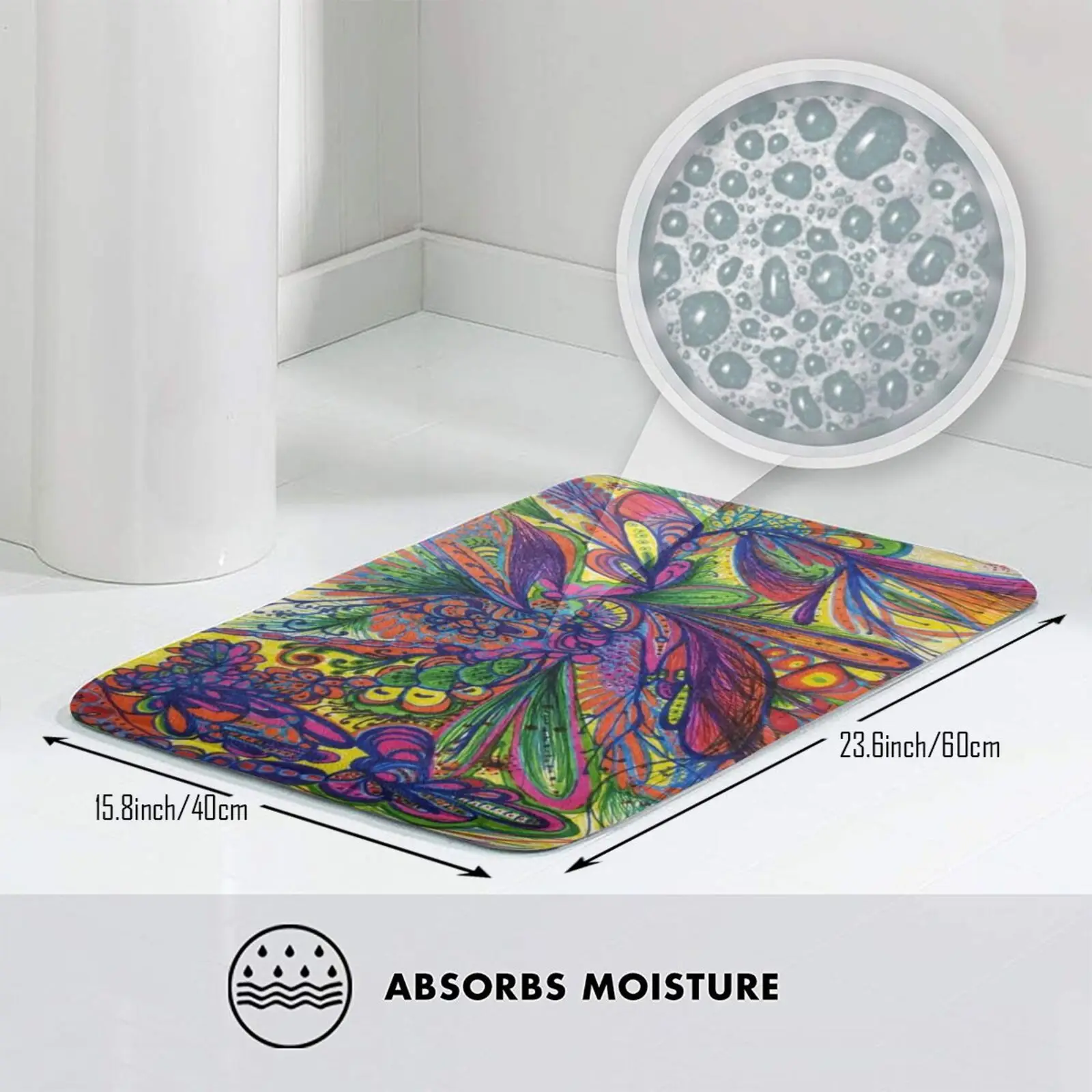 Мягкий Нескользящий Коврик Fiddling коврик 217 подушка цветной яркий Радужный спектр