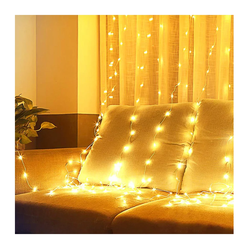 

3M LED Fairy Lights Garland Curtain Lamp Remote Control USB String Lights garland on the window Christmas Decorations for Home