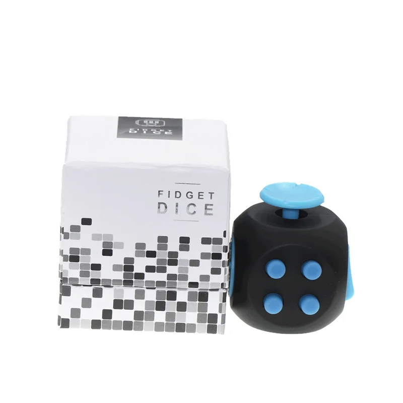 

New Anxiety Stress Relief Attention Decompression Plastic Focus Fidget Gaming Dice Toy For Autism ADHD Children Adult