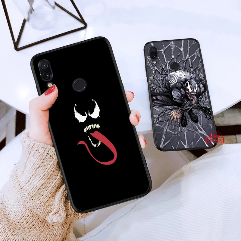 Venom Marvel в продаже роскошный классный силиконовый случай для Redmi Примечание 4X5 Pro 6 5A