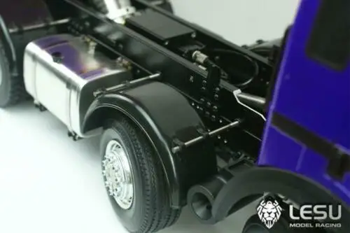 LESU 1/14 масштаб Bz 8*8 RC самосвал Модель окрашенный металлический шасси звуковой светильник мотор радио в комплекте