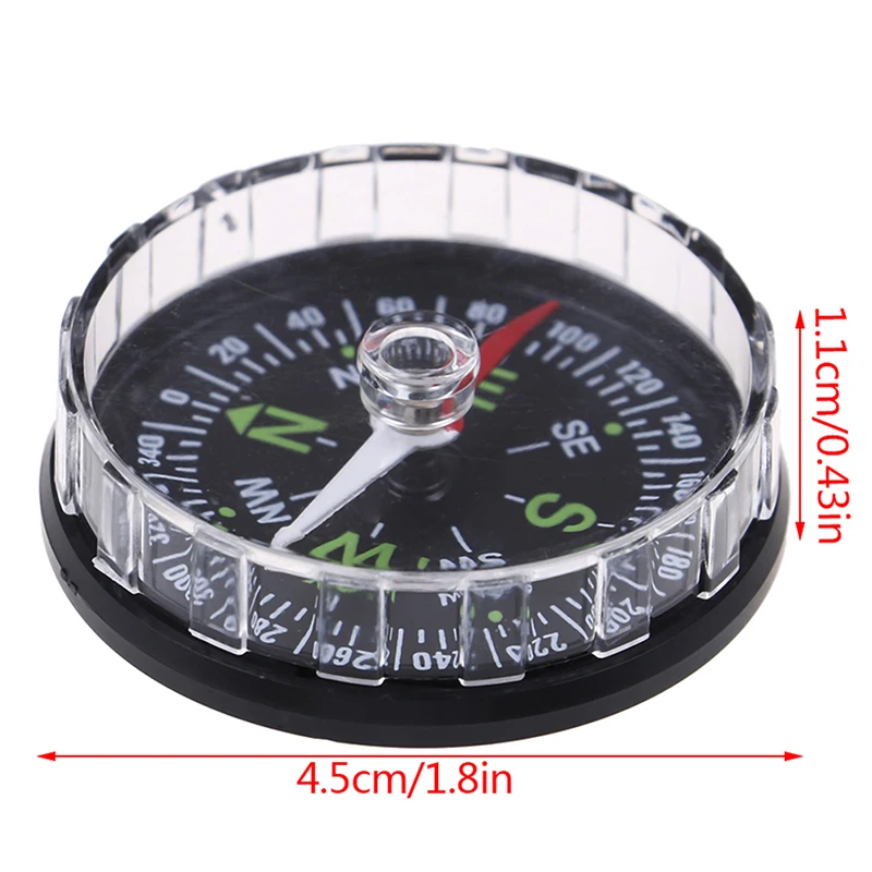 

1PC Portable Mini Precise Compass Practical Guider for Camping Hiking North Navigation Survival Button Design Compass