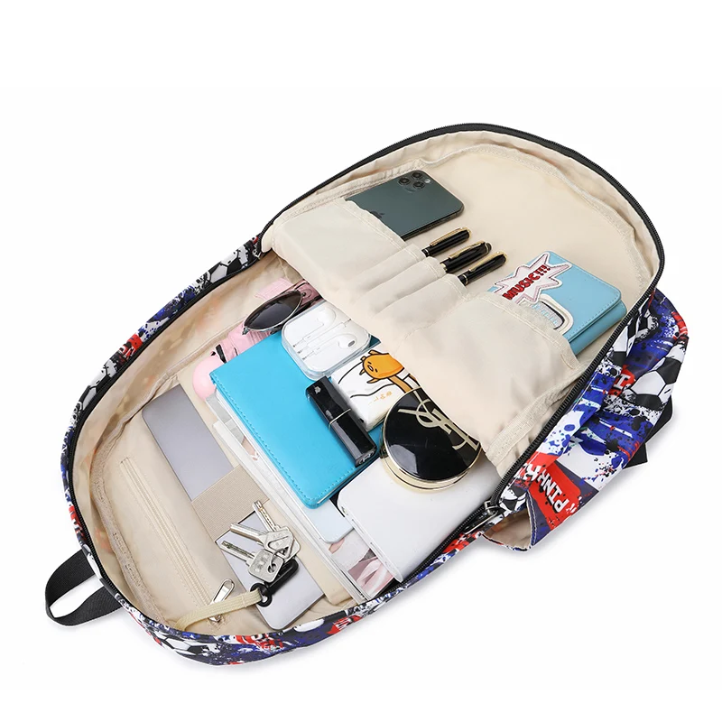 

Woakm Soccer Backpack Boys Pupil Schoolbag Waterproof Large Capacity with Lunch Bag