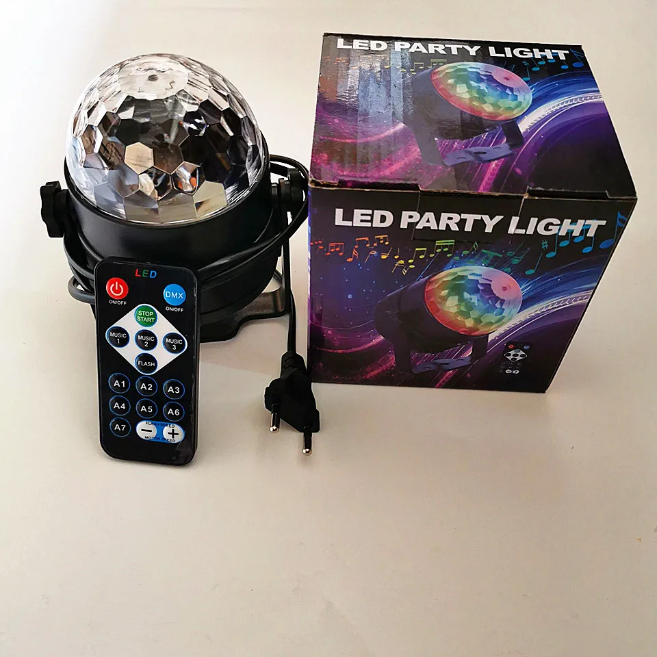 

Disco Ball Disco Lights Party Lights Sound Activated Led 3W RGB Dance light show for Home Room Parties Birthday Wedding Show