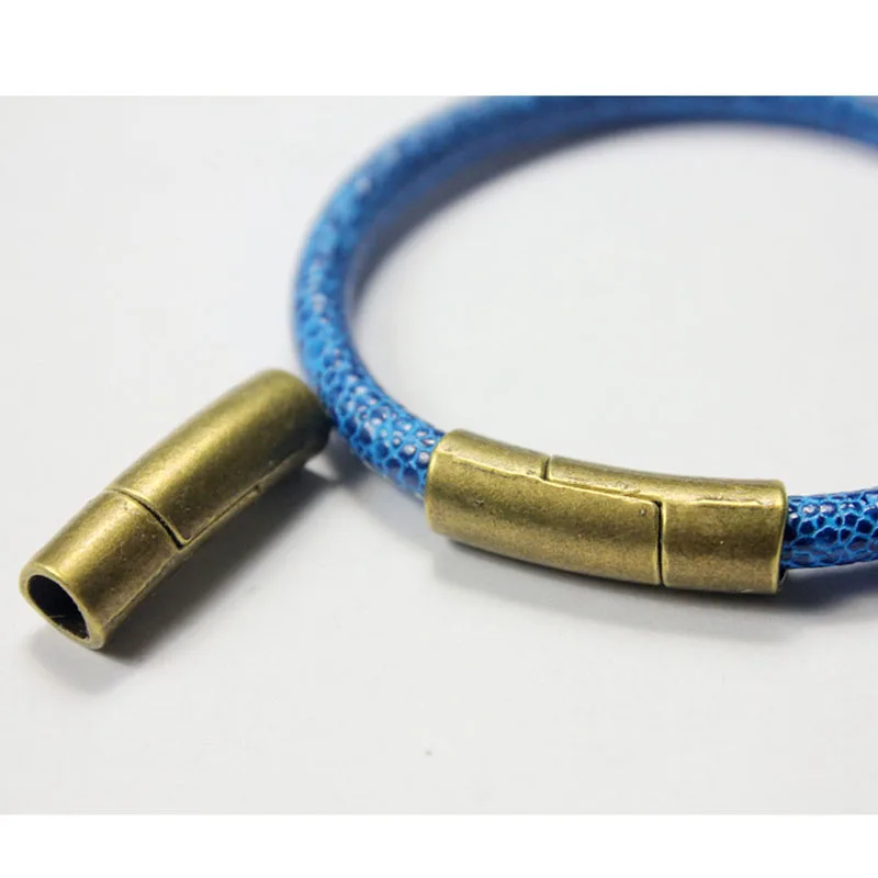 

3 sets 6mm Diameter Antique Bronze Magnetic Clasp,Curved Shape, 28mm long Metal Copper Jewelry Clasp